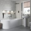 Alma 450x400mm 1TH Cloakroom Basin & Chrome Bottle Trap