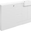 Hedda 1542mm Basin  WC & 3 Drawer Unit Pack (RH) - White Gloss