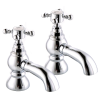 Flen | Bath Pillar Taps | Chrome