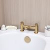 Runn | Bath Filler | Brushed Brass