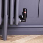 Corner Round Manual Radiator Valve Pack | 15mm x 1/2″ | Satin Black