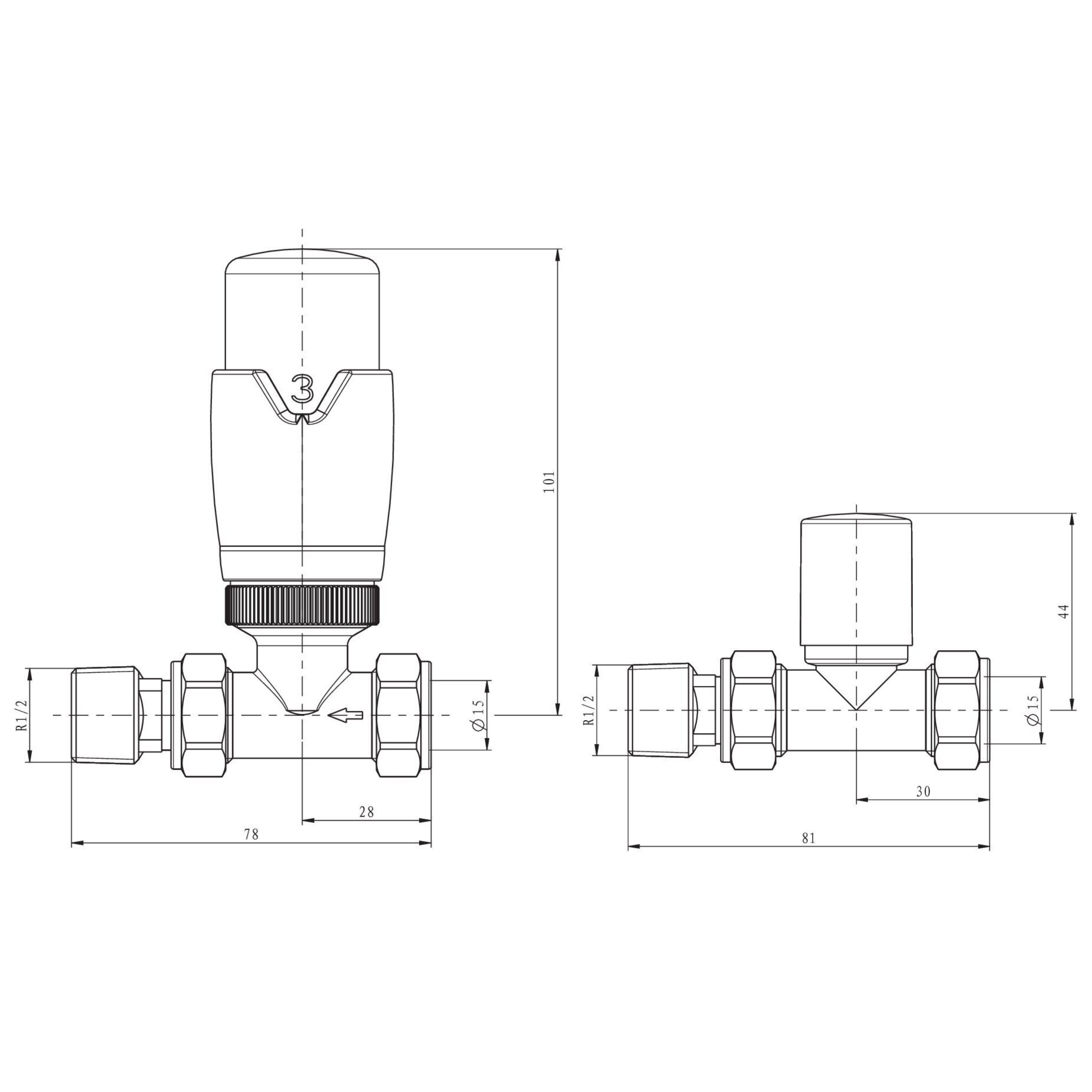Danva_Straight & Lockshield_Dimensions