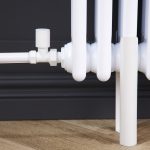 Straight Round Manual Radiator Valve Pack | 15mm x 1/2″ | Matt White