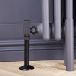Angled Square Manual Radiator Valve Pack | 15mm x 1/2″ | Anthracite