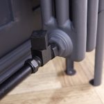Straight Square Manual Radiator Valve Pack | 15mm x 1/2″ | Anthracite